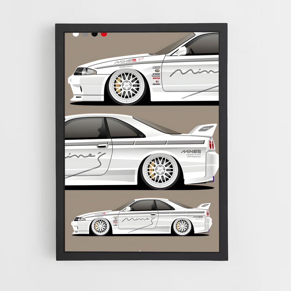 Poster Évolution M38 – affiche Nissan (vue 2)